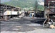 Autobus bruciati  a San Donato di Ninea