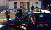 I carabinieri sul posto dell'agguato