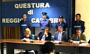 Conferenza stampa della Questura di Reggio