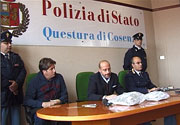 La conferenza stampa sui 3 arresti