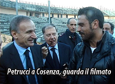 Il Presidente Petrucci a Cosenza visita il San Vito