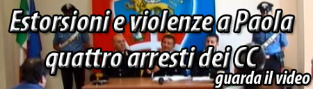 Video: 4 arresti Paola