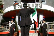 Alzabandiera nuova caerma carabinieri Rende