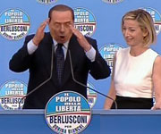 Berlusconi con la Bianchi