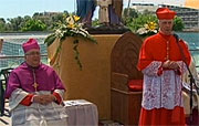 Il Vescovo Morosini con il Cardinal Bagnasco a Locri
