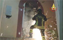 Pompieri al lavoro ad Acri