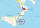 Le scosse di terremoto in Calabria