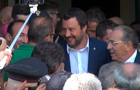 Salvini in una recente visita a Sam Luca