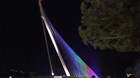 Ponte San Francesco di Paola Calatrava di notte