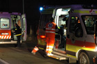 Ambulanza sul luogo dell'incidente