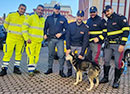 Polizia Stradale e Anas con il cane salvato